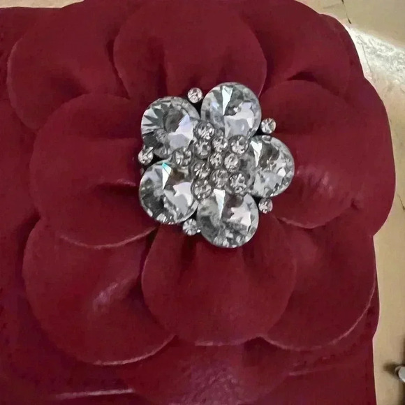 HESED SMALL BEAUTIFUL RED //WALLET CROSSBODY BAG NWT - Picture 8 of 8